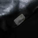 CHANEL Matelasse Shoulder Bag Lamb Skin Black Gold CC Auth 104998A-22