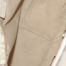Christian Dior Trotter Canvas Romantic Shoulder Bag PVC Beige Silver Auth 105054-11