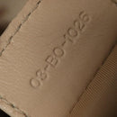 Christian Dior Trotter Canvas Romantic Shoulder Bag PVC Beige Silver Auth 105054-12