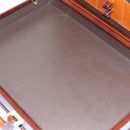 BALLY Trunk Leather Brown Gold Auth 105063-11