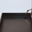 BALLY Trunk Leather Brown Gold Auth 105063-22