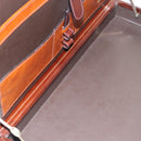 BALLY Trunk Leather Brown Gold Auth 105063-24