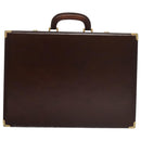 BALLY Trunk Leather Brown Gold Auth 105063-2