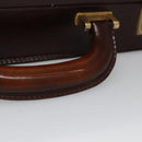 BALLY Trunk Leather Brown Gold Auth 105063-9