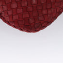 BOTTEGA VENETA Hobo Shoulder Bag Leather Red Auth 105087-16
