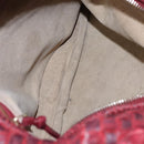 BOTTEGA VENETA Hobo Shoulder Bag Leather Red Auth 105087-10