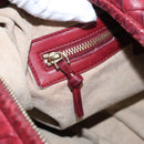 BOTTEGA VENETA Hobo Shoulder Bag Leather Red Auth 105087-21