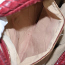 BOTTEGA VENETA Hobo Shoulder Bag Leather Red Auth 105087-11