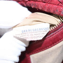 BOTTEGA VENETA Hobo Shoulder Bag Leather Red Auth 105087-12