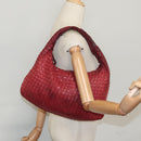 BOTTEGA VENETA Hobo Shoulder Bag Leather Red Auth 105087-24