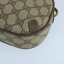 GUCCI GG Supreme Web Sherry Line Shoulder Bag PVC Beige 89 02 066 Auth 105088-10