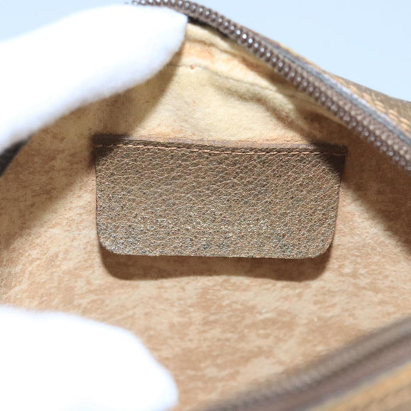 GUCCI GG Supreme Web Sherry Line Shoulder Bag PVC Beige 89 02 066 Auth 105088