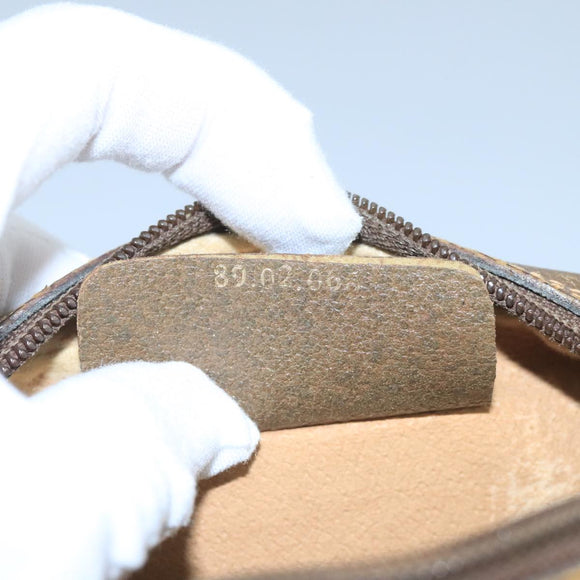 GUCCI GG Supreme Web Sherry Line Shoulder Bag PVC Beige 89 02 066 Auth 105088