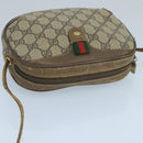 GUCCI GG Supreme Web Sherry Line Shoulder Bag PVC Beige 89 02 066 Auth 105088-6
