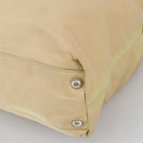PRADA Tote Bag Nylon Beige Silver Auth 105105-14