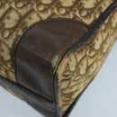 Christian Dior Trotter Canvas Boston Bag Brown Auth 105123-14