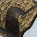 Christian Dior Trotter Canvas Boston Bag Brown Auth 105123-16