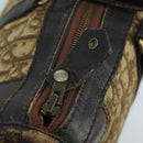 Christian Dior Trotter Canvas Boston Bag Brown Auth 105123-10