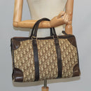 Christian Dior Trotter Canvas Boston Bag Brown Auth 105123-19