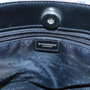 BURBERRY Nova Check Hand Bag PVC Beige Auth 105133-17