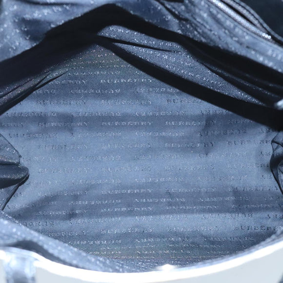 BURBERRY Nova Check Hand Bag PVC Beige Auth 105133