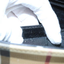 BURBERRY Nova Check Hand Bag PVC Beige Auth 105133-12