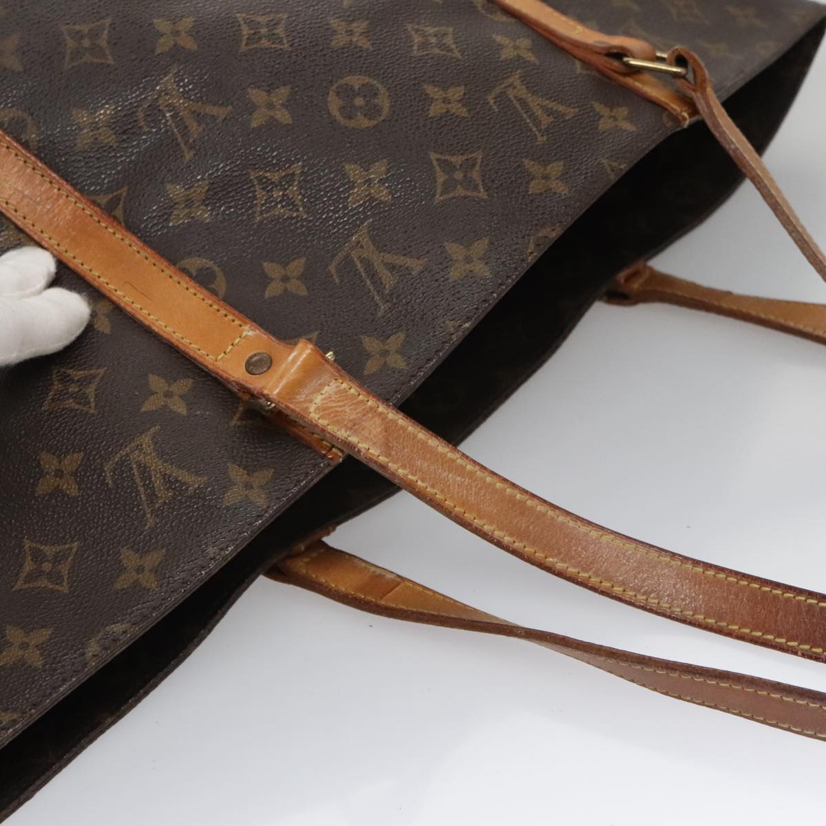 LOUIS VUITTON Monogram Sac Shopping Tote Bag M51108 LV Auth 105134