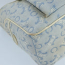 CELINE C Macadam Canvas Hand Bag Light Blue Auth 105139-14