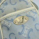 CELINE C Macadam Canvas Hand Bag Light Blue Auth 105139-17