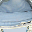 CELINE C Macadam Canvas Hand Bag Light Blue Auth 105139-10