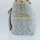 CELINE C Macadam Canvas Hand Bag Light Blue Auth 105139-3