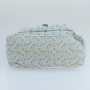 CELINE C Macadam Canvas Hand Bag Light Blue Auth 105139-5
