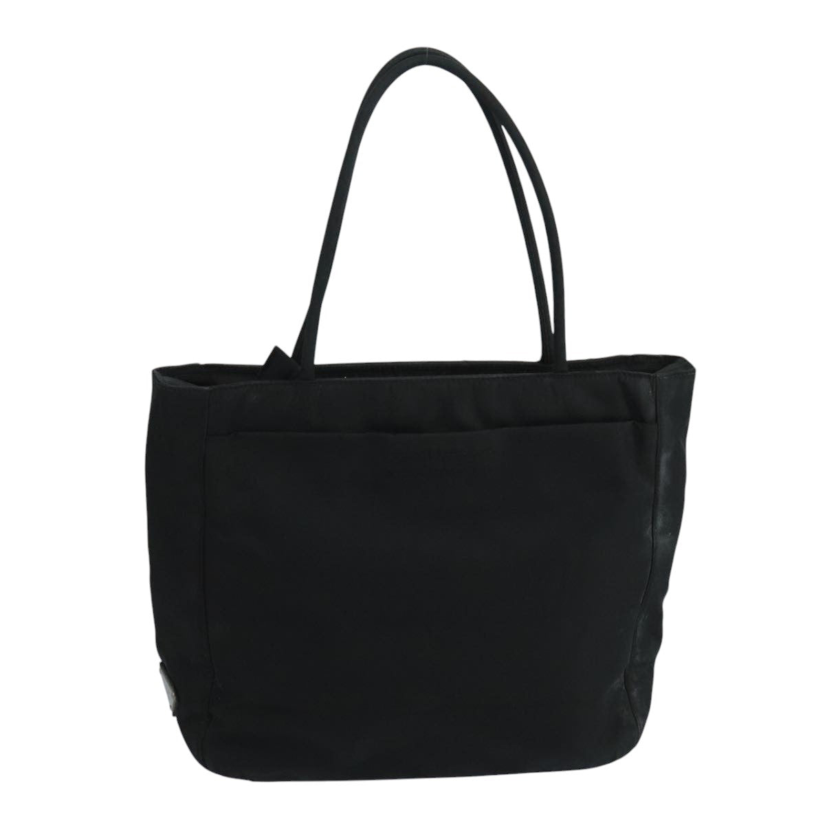 PRADA Tote Bag Nylon Black Auth 105143