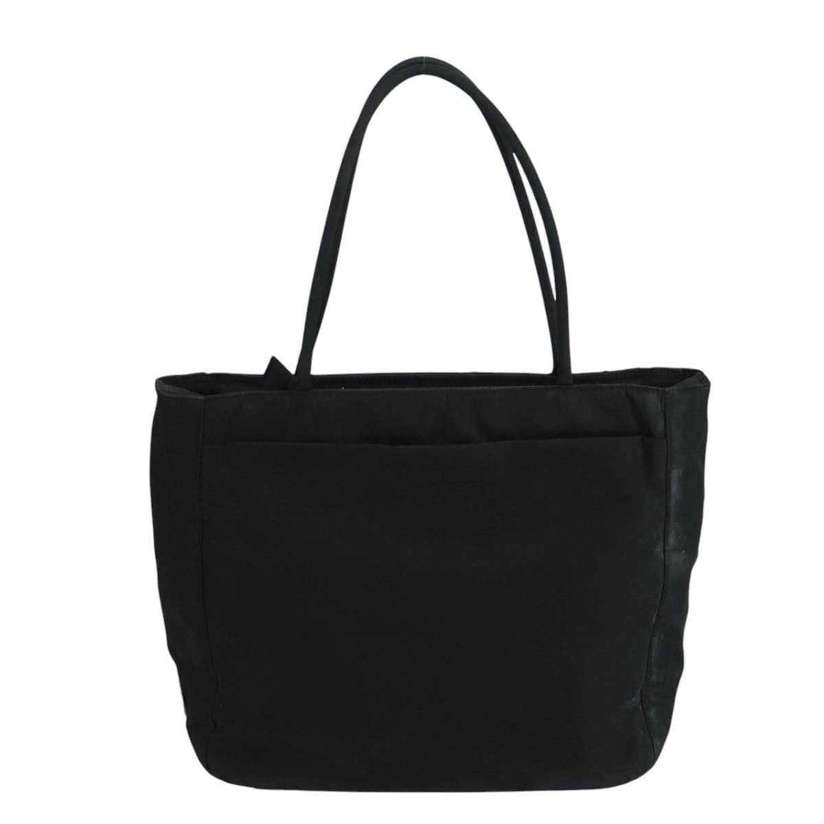 PRADA Tote Bag Nylon Black Auth 105143