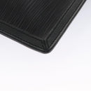 LOUIS VUITTON Epi Stretch Silver Fizz Hand Bag Black M54622 LV Auth 105153-9