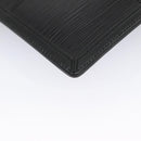 LOUIS VUITTON Epi Stretch Silver Fizz Hand Bag Black M54622 LV Auth 105153-15