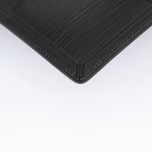 LOUIS VUITTON Epi Stretch Silver Fizz Hand Bag Black M54622 LV Auth 105153