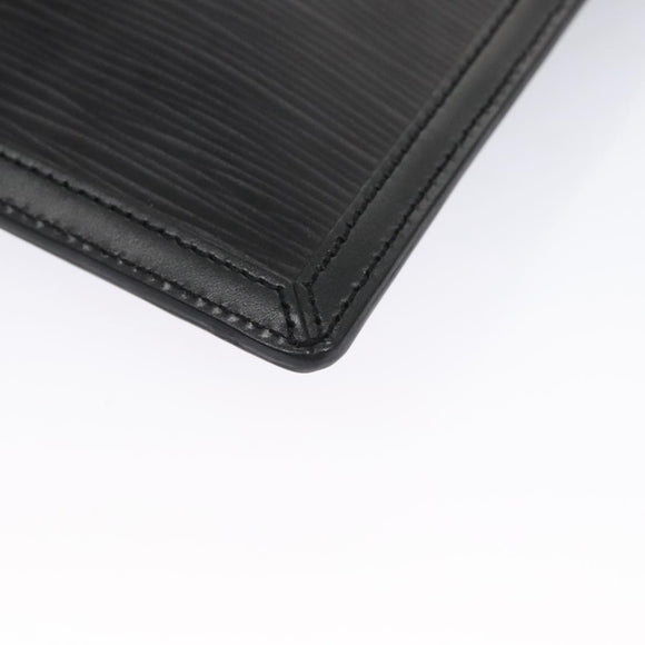 LOUIS VUITTON Epi Stretch Silver Fizz Hand Bag Black M54622 LV Auth 105153