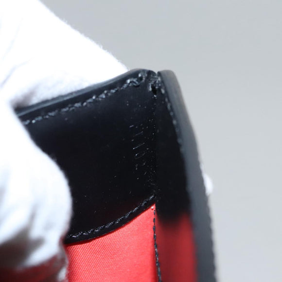 LOUIS VUITTON Epi Stretch Silver Fizz Hand Bag Black M54622 LV Auth 105153