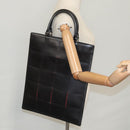 LOUIS VUITTON Epi Stretch Silver Fizz Hand Bag Black M54622 LV Auth 105153A-21