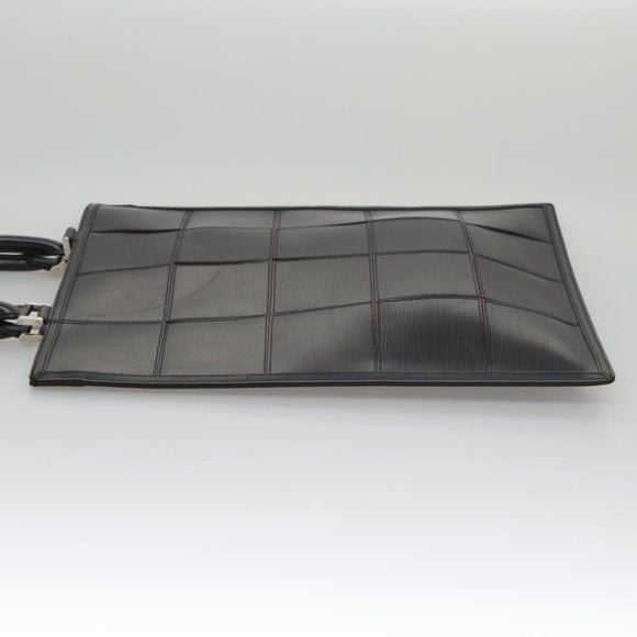 LOUIS VUITTON Epi Stretch Silver Fizz Hand Bag Black M54622 LV Auth 105153A