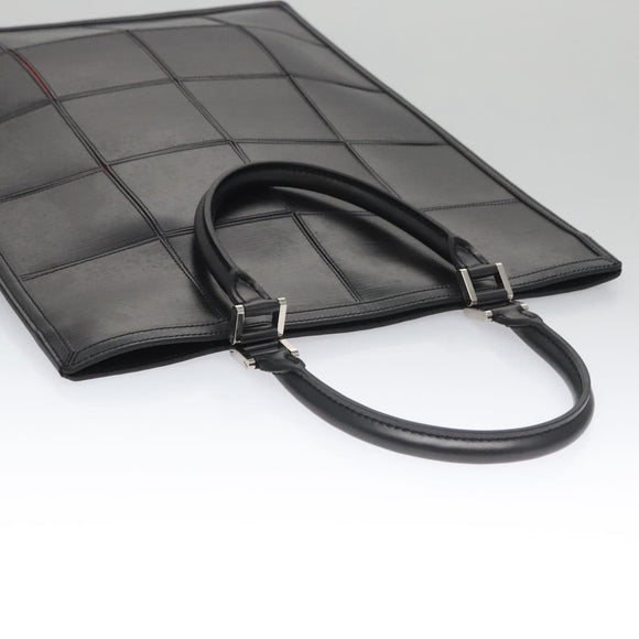 LOUIS VUITTON Epi Stretch Silver Fizz Hand Bag Black M54622 LV Auth 105153