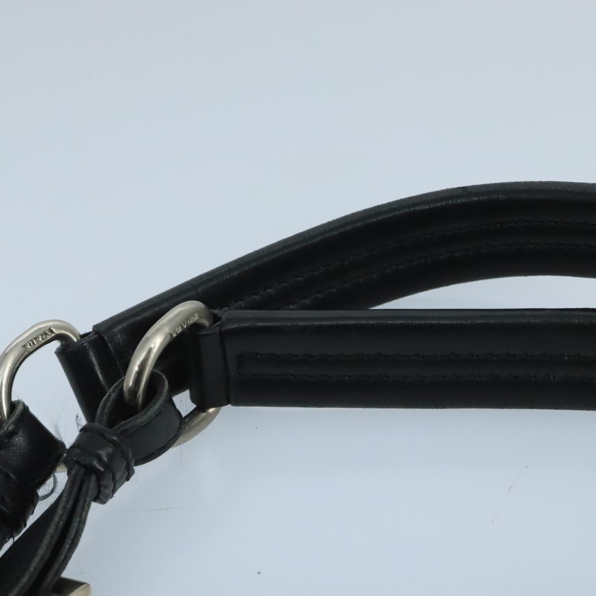 PRADA Hand Bag Nylon Black Auth 105158