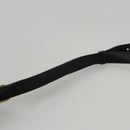 CELINE Shoulder Bag Leather Black Gold Auth 105175-8