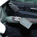 PRADA Hand Bag Nylon Green Auth 105214-10