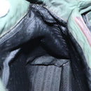 PRADA Hand Bag Nylon Green Auth 105214-19