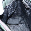 PRADA Hand Bag Nylon Green Auth 105214-20