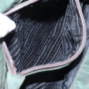 PRADA Hand Bag Nylon Green Auth 105214-22