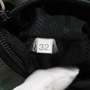 PRADA Hand Bag Nylon Green Auth 105214-12