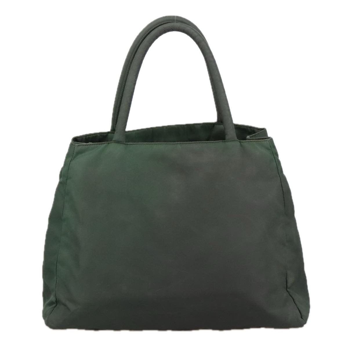 PRADA Hand Bag Nylon Green Auth 105214